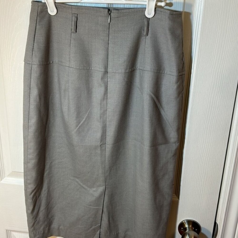 Melanie Lyne Pencil Skirt Gray Size 8 Vintage - Picture 3 of 3